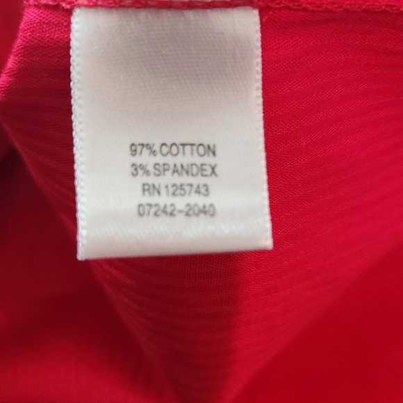 CJ BANKS size 1X red button front jacket - Picture 8 of 9